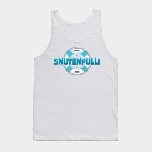 SNUTENPULLI platt Spruch Geschenkidee norddeutsch mit Rettungsring Illustration Tank Top